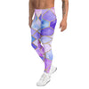 Men's lavender fields printed meggings front view