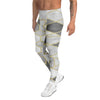 Men's monochrome luxe meggings front view