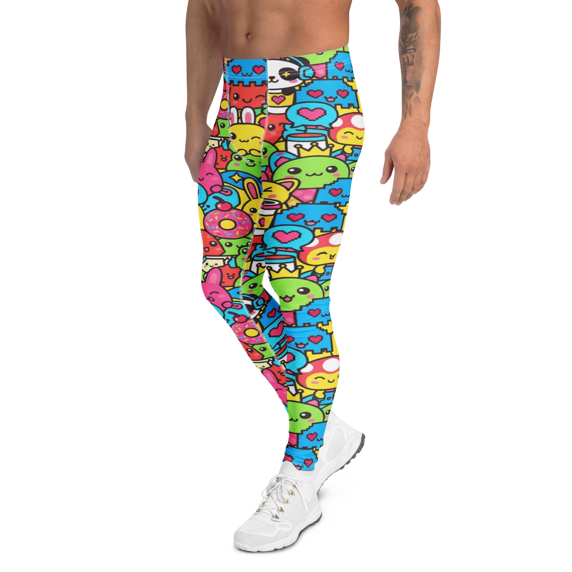 Men's kawaii arcade game meggings front view