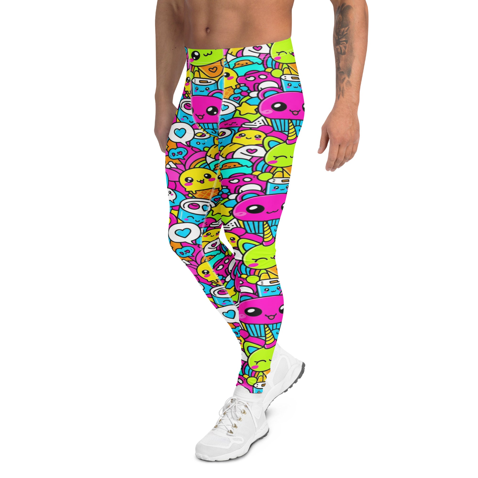 Women's kawaii candy land meggings front view