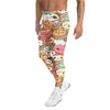 Men's kawaii coffee break printed meggings front view
