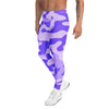 Women's lavender camo meggings front view