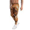 Men's liquid marble earth agate meggings front view