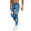 Men's liquid marble electric storm meggings front view