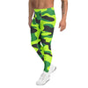 Men's neon camo meggings front view