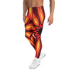 Men's psychedelic infrared printed meggings front view