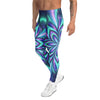 Men's psychedelic northern lights meggings front view