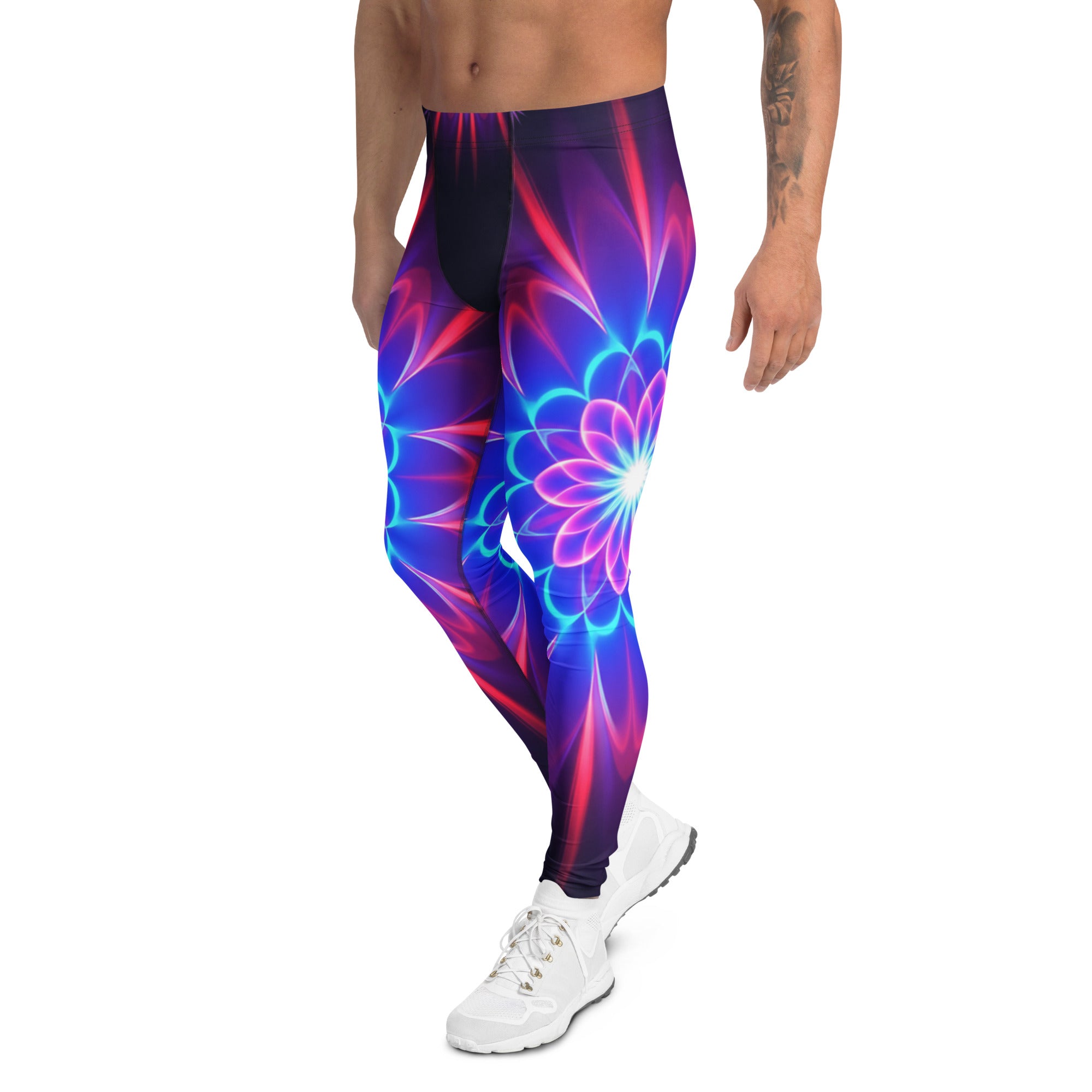 Men's psychedelic supernova meggings front view