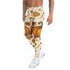 Men's pumpkin spice botanical meggings front view