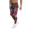 Women's sugar skull botanica printed leggings front view