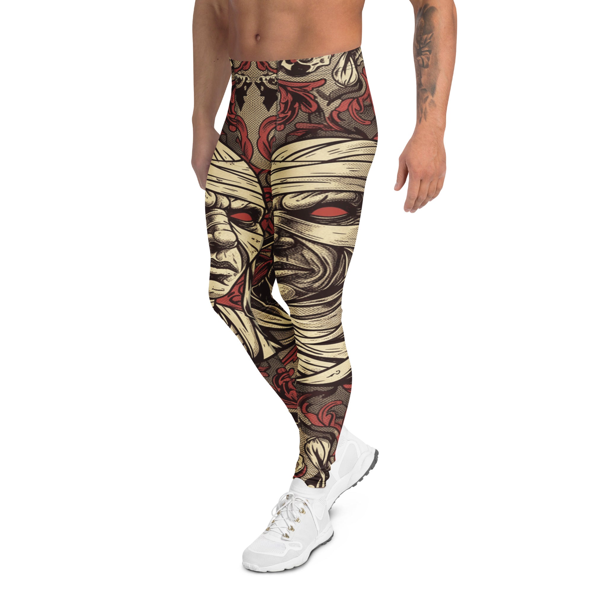 Men's Universal Monsters Retro printed leggings front view