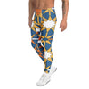Men's zellige ocean sunset printed meggings front view