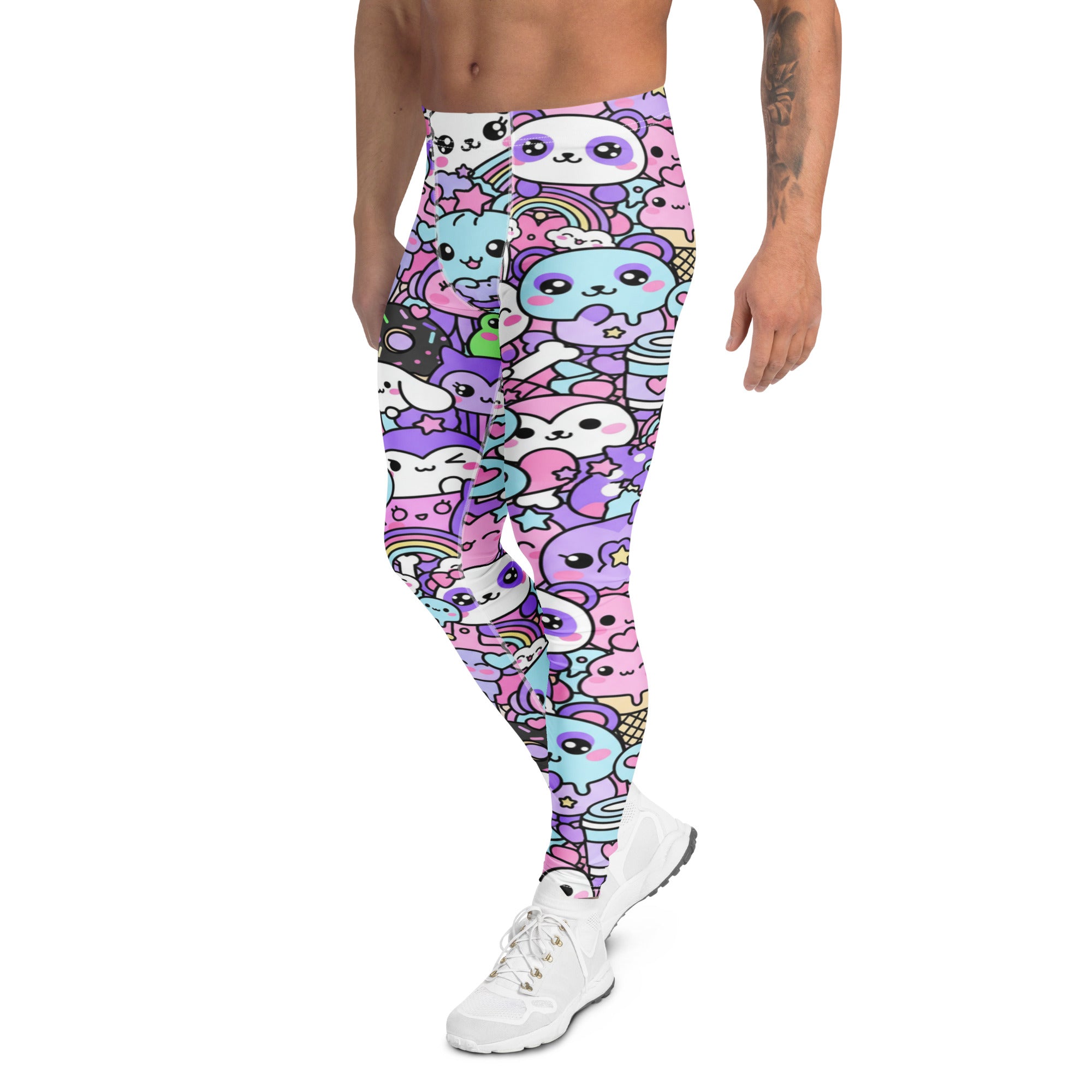 Men's kawaii pastel goth meggings front view