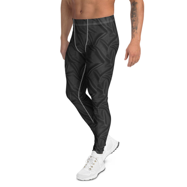 Black Faux Leather Meggings