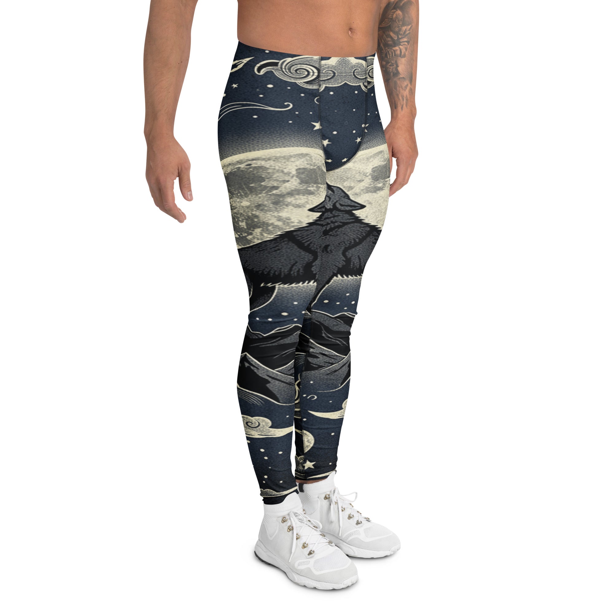 Wolf Howl Full Moon Meggings | GearBunch