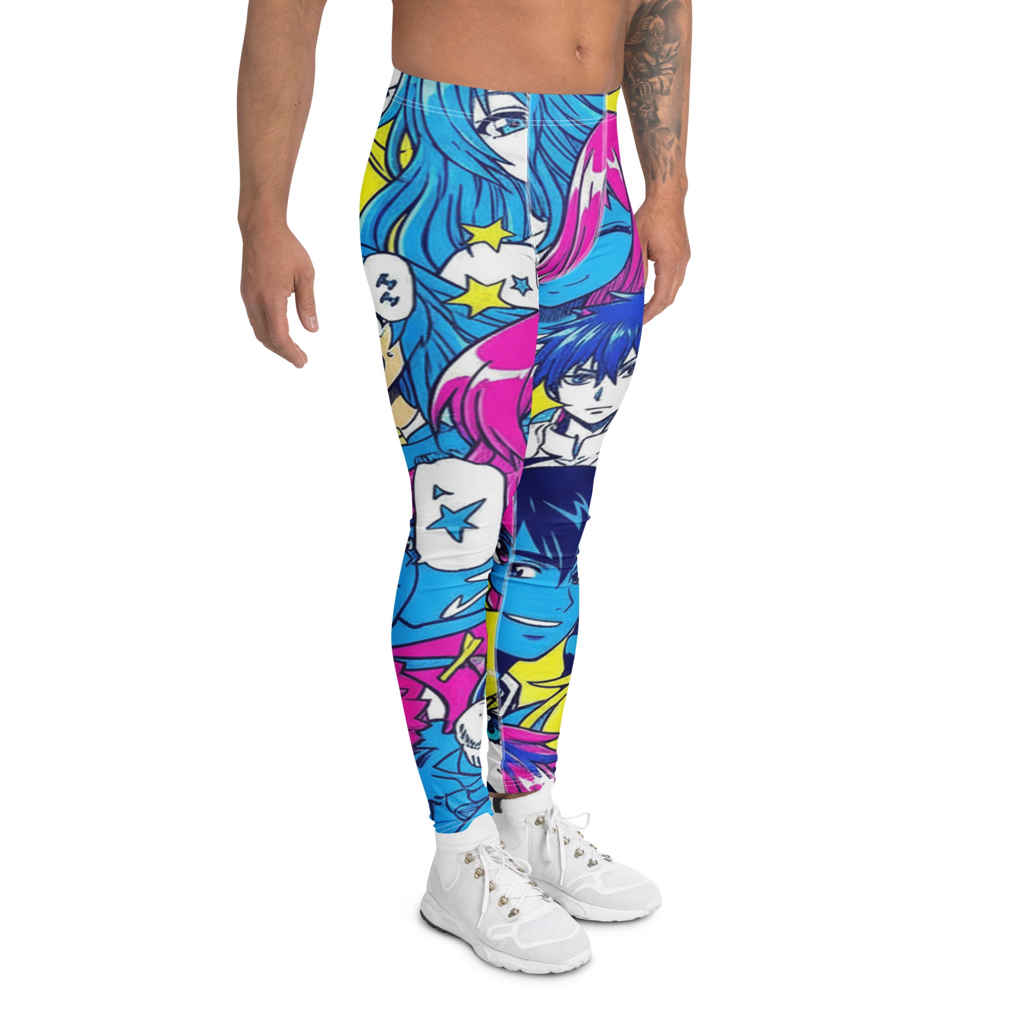 Anime Collage Neon Tokyo Meggings | GearBunch