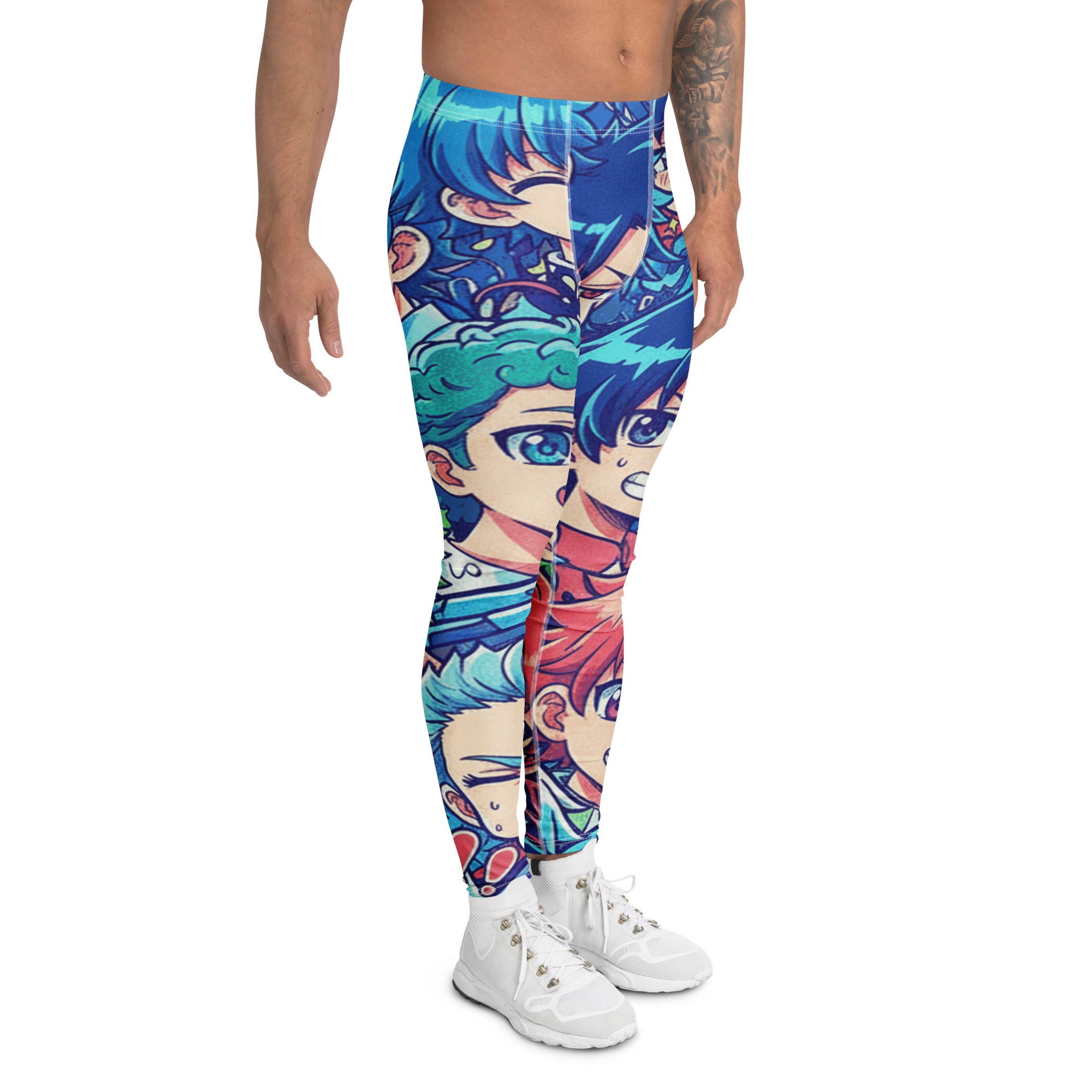 Anime Collage Ocean Wave Meggings | GearBunch