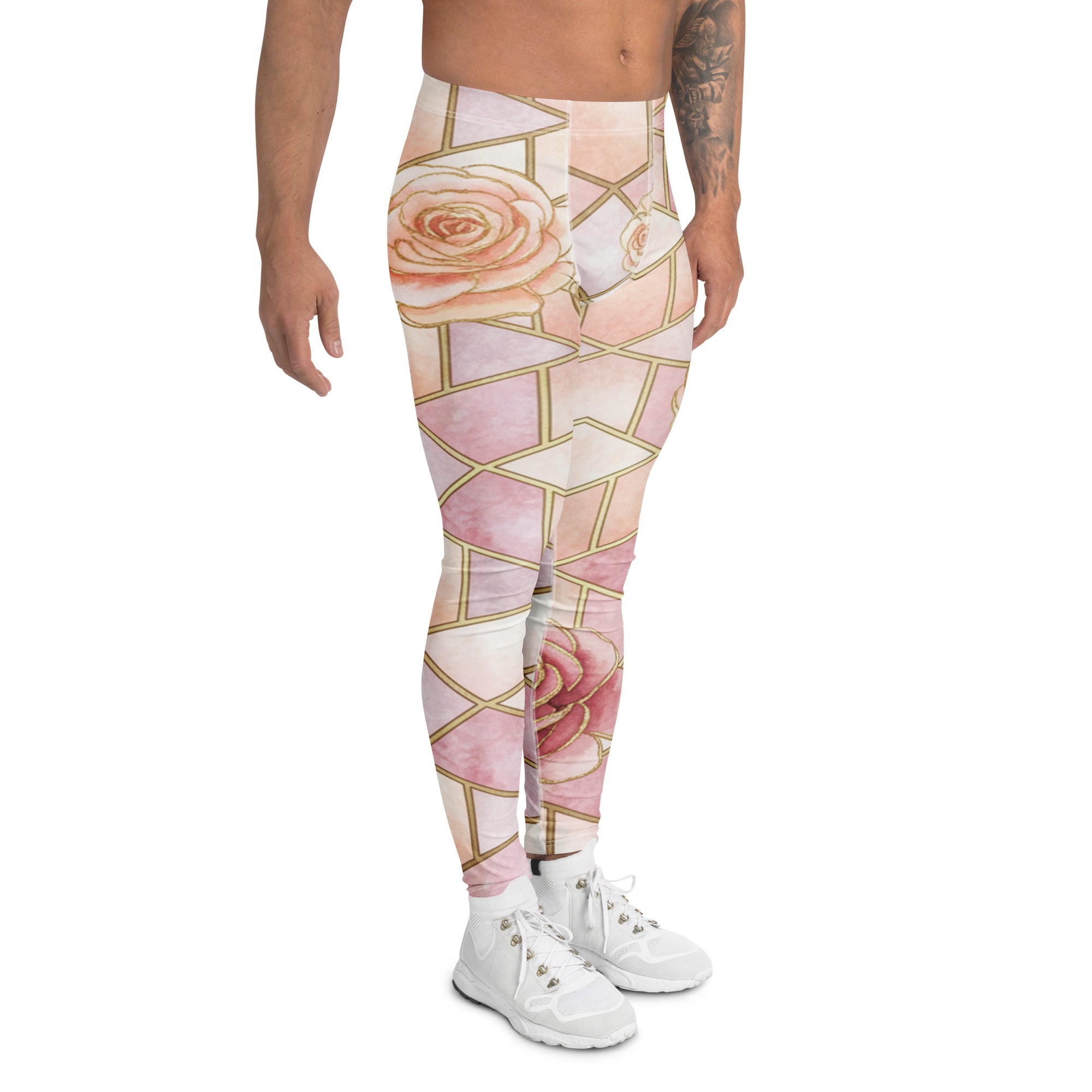 Arabic Watercolour Rose Quartz Meggings | GearBunch