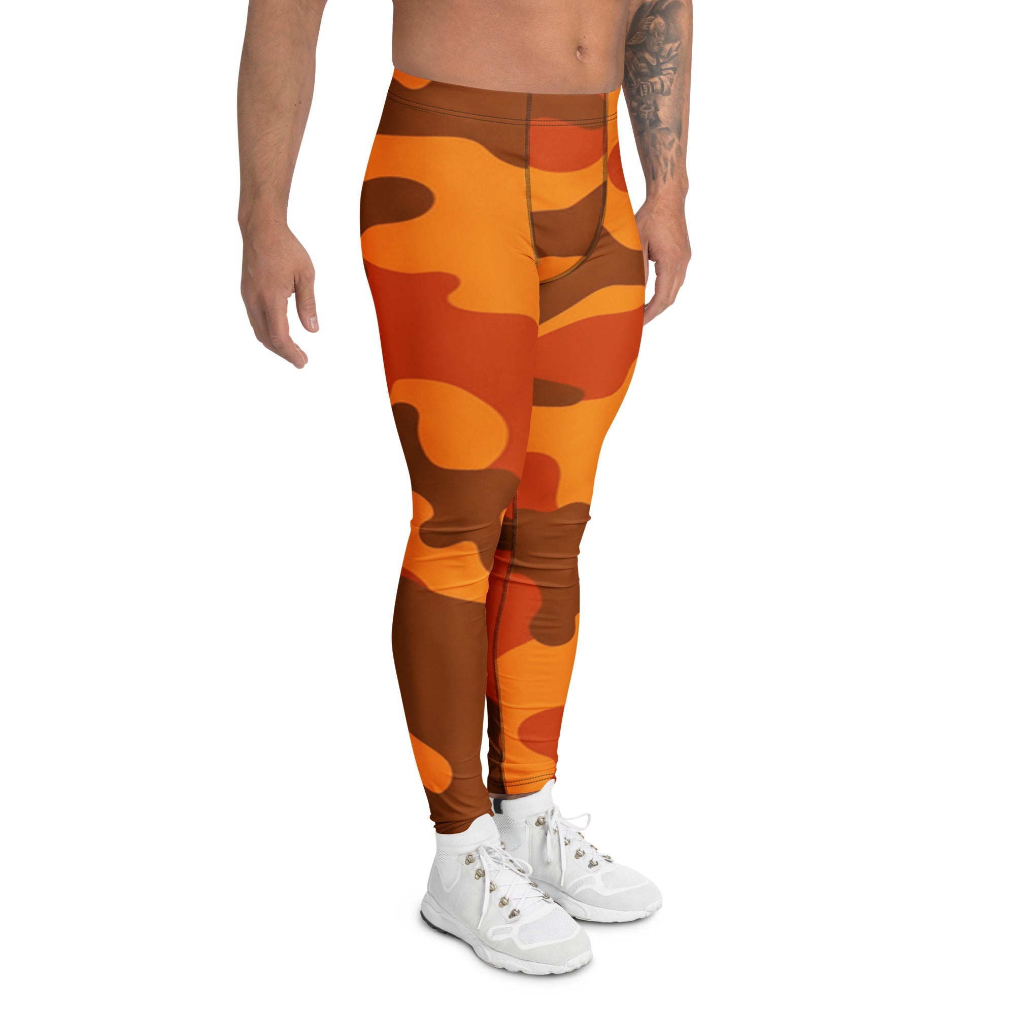 Burnt Orange Camo Meggings | GearBunch