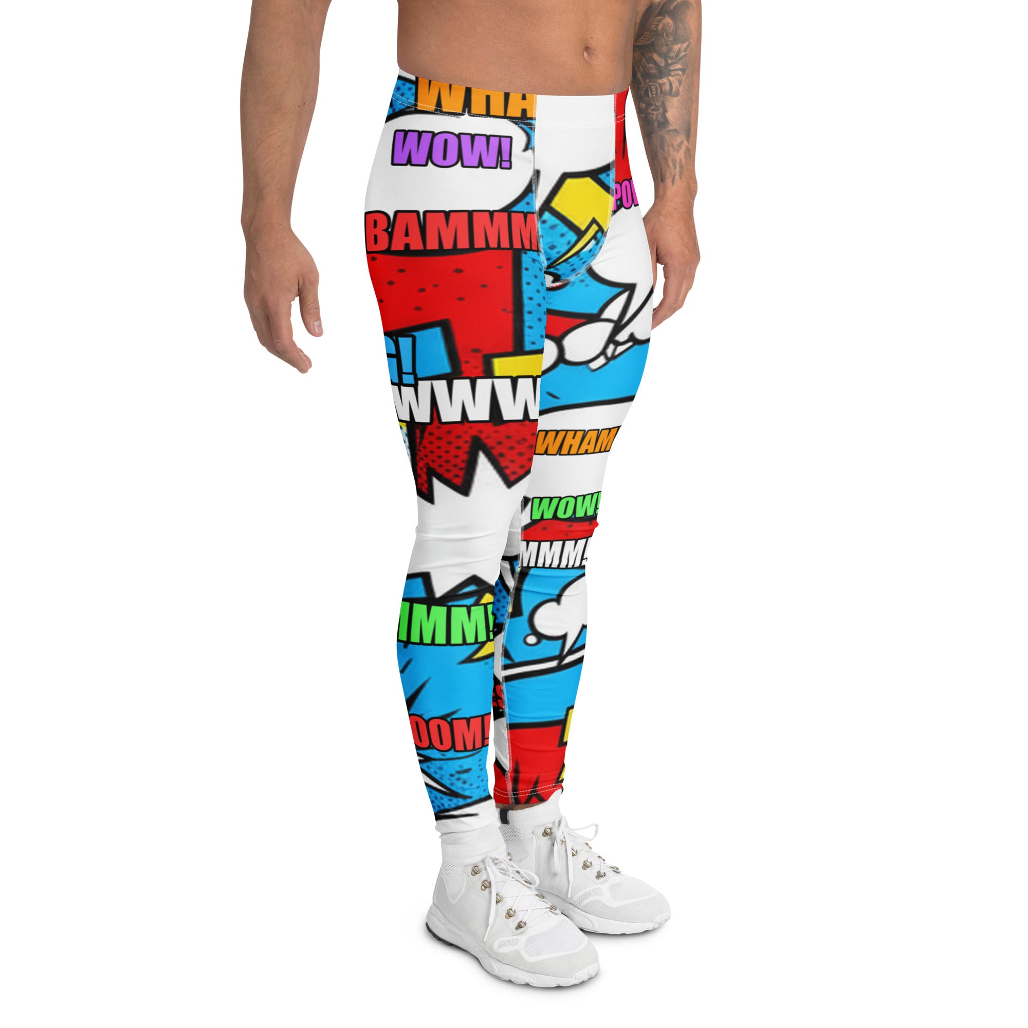 Comic Pop Electric Blue Meggings | GearBunch