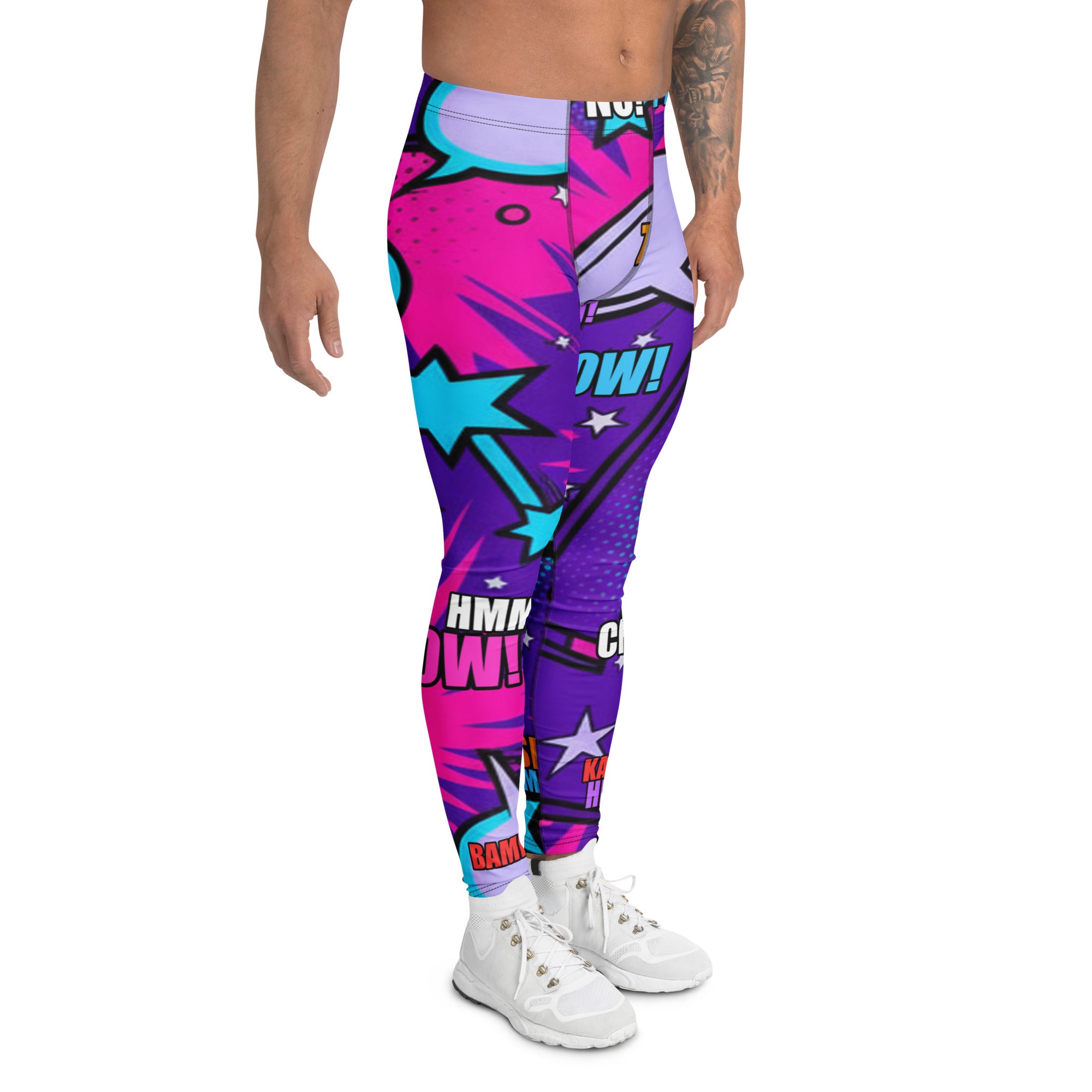Comic Pop Galaxy Purple Meggings | GearBunch