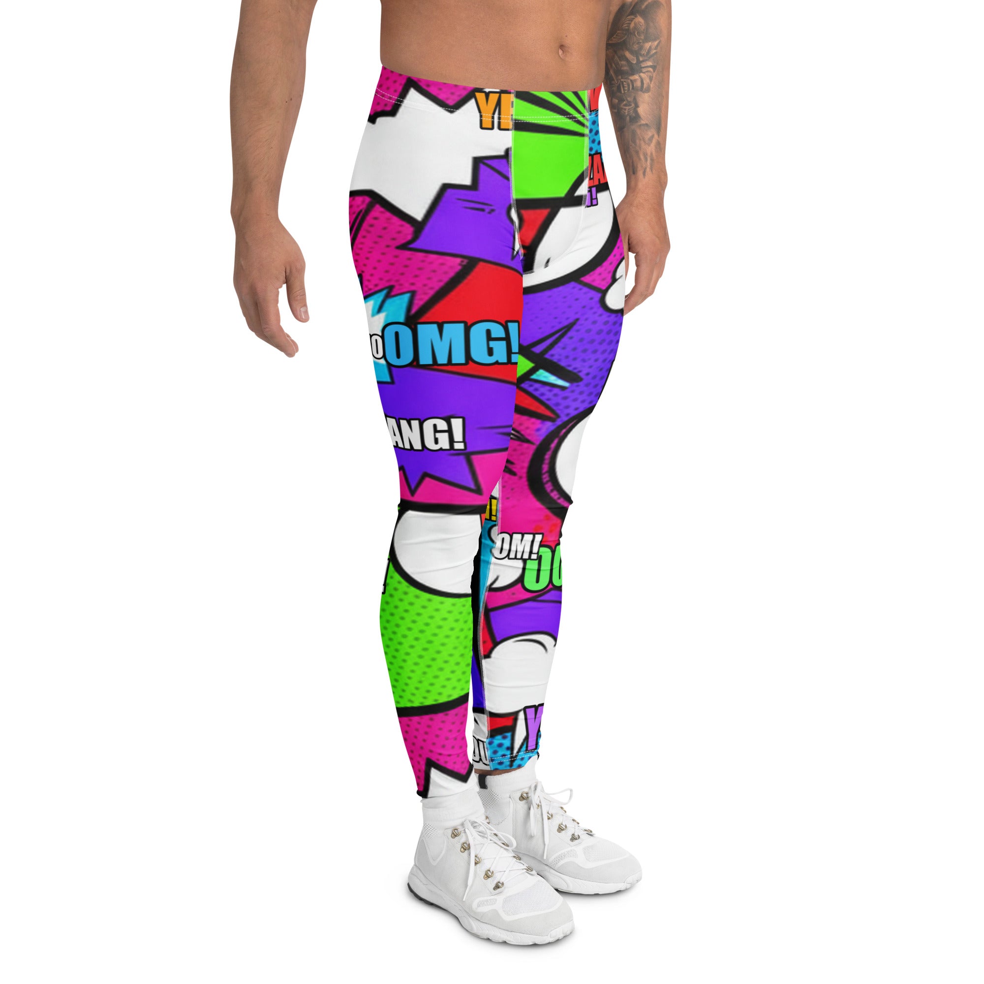 Comic Pop Neon Pink Meggings | GearBunch