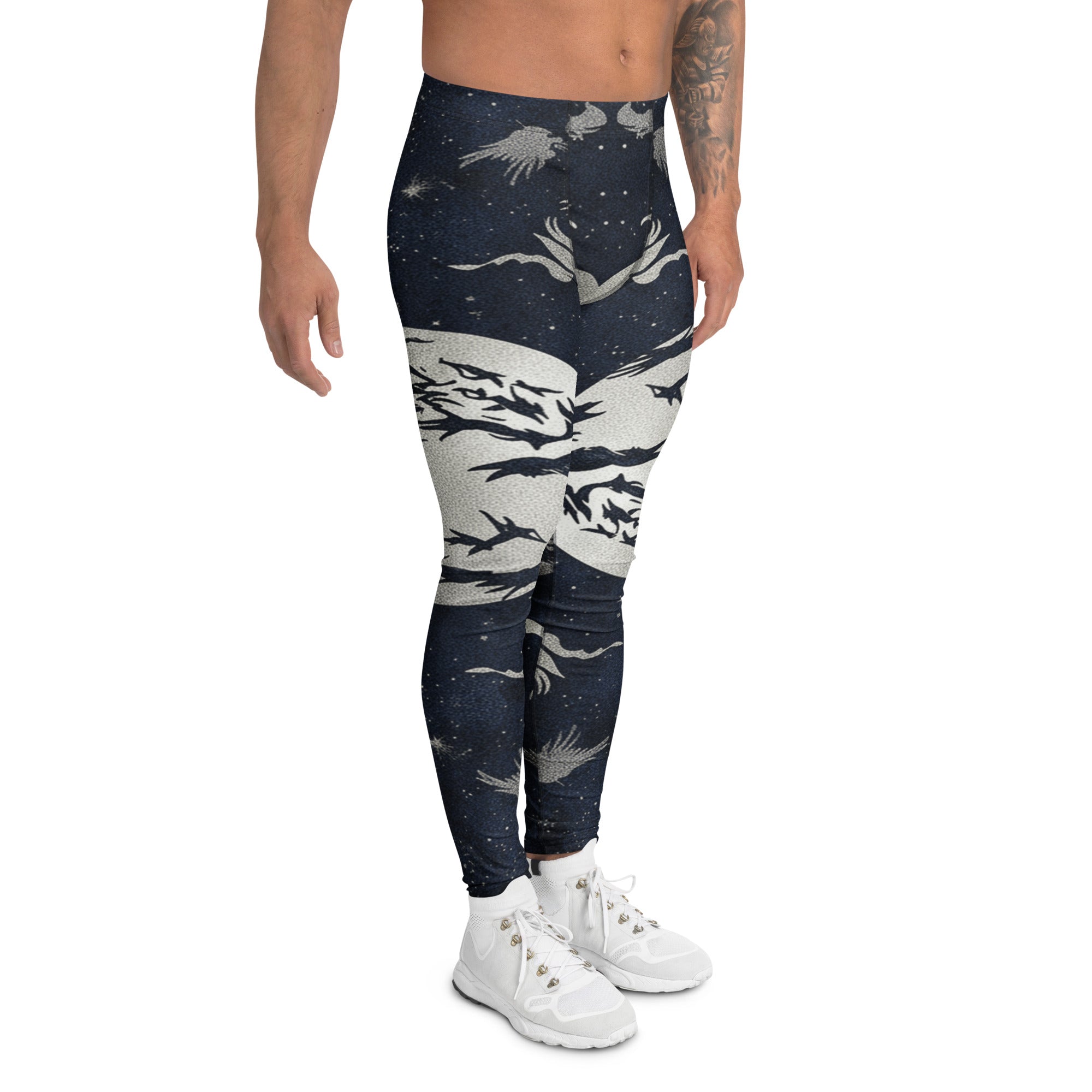 Crow Murmuration Moonlit Meggings | GearBunch