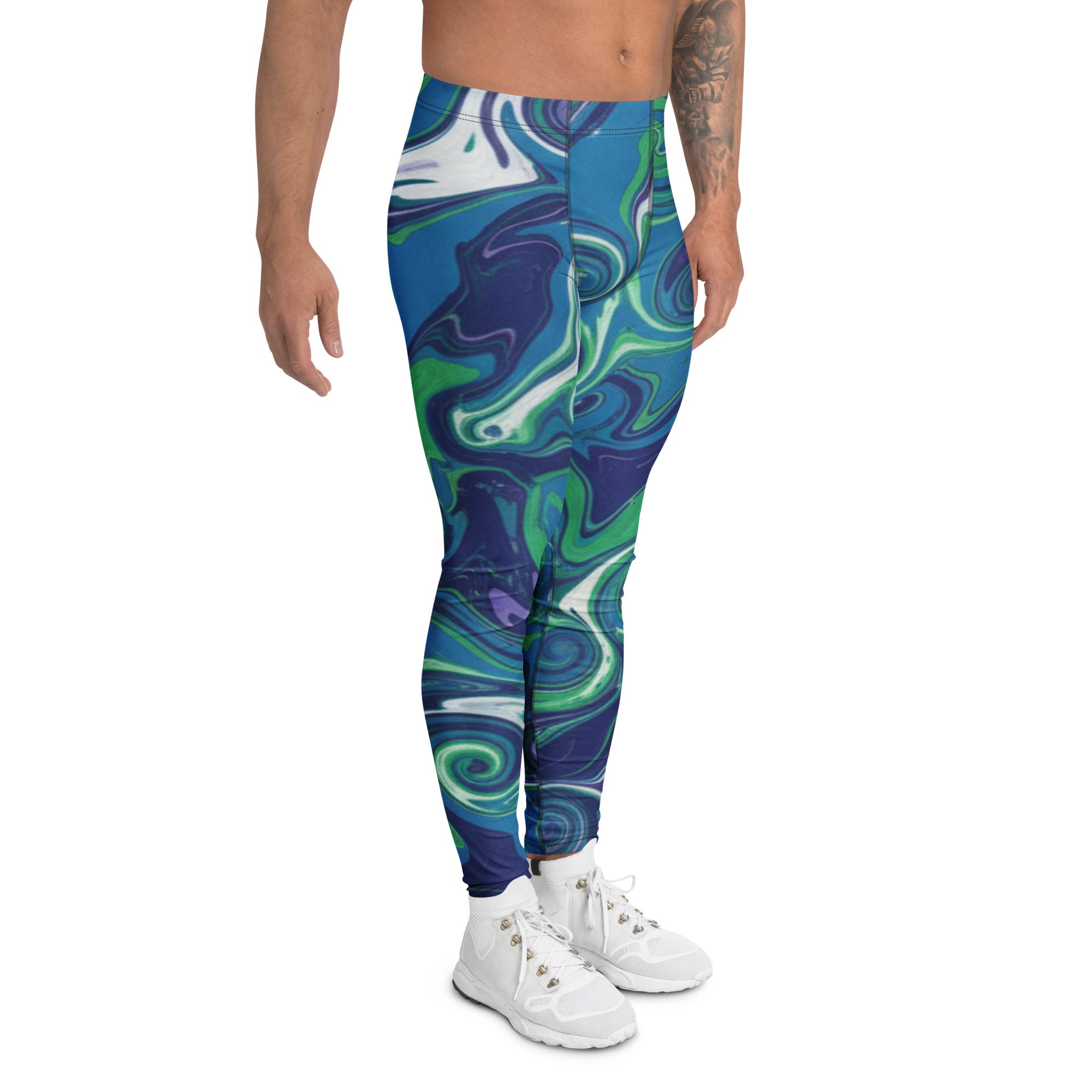 Liquid Marble Arctic Aurora Meggings | GearBunch