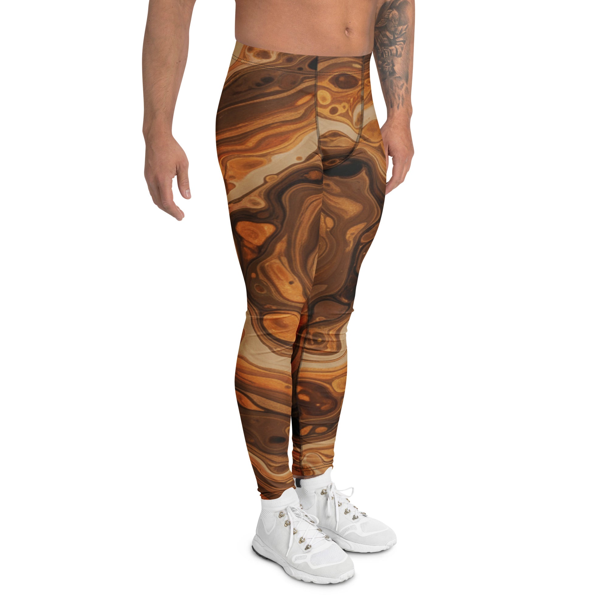 Liquid Marble Earth Agate Meggings | GearBunch