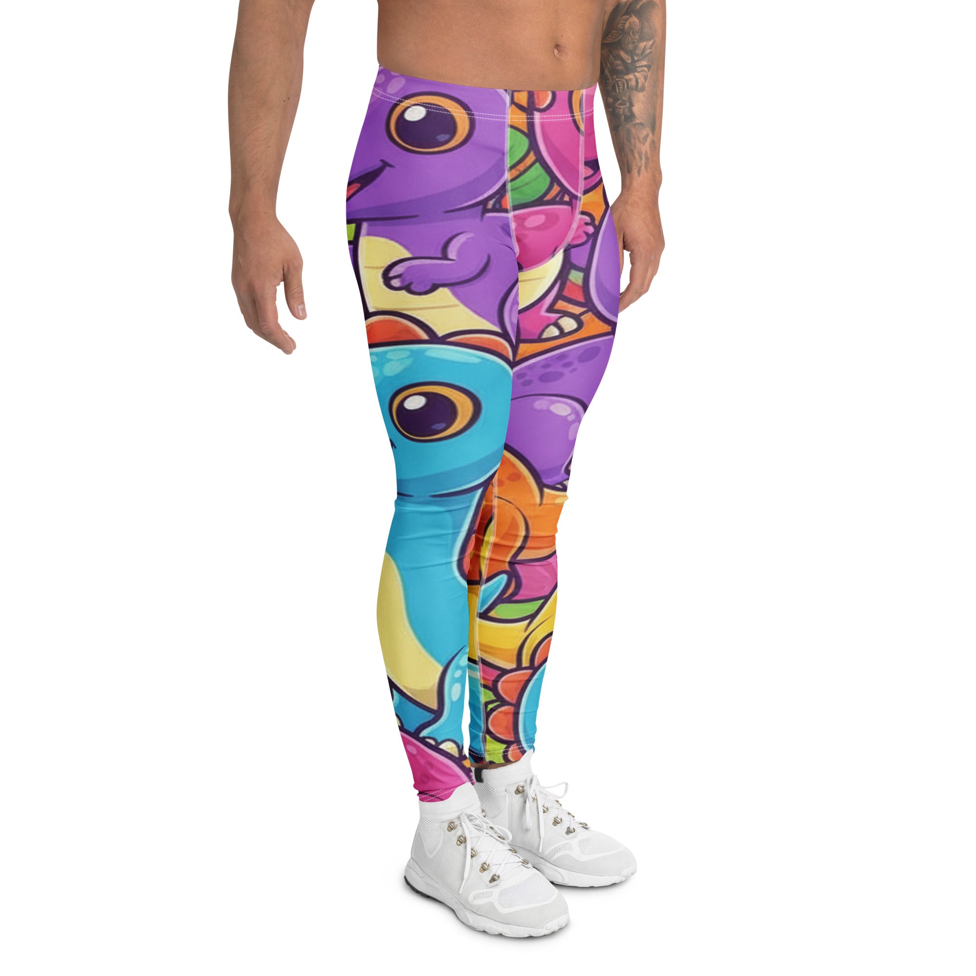 Vibrant Dinosaur Stomp Meggings | GearBunch