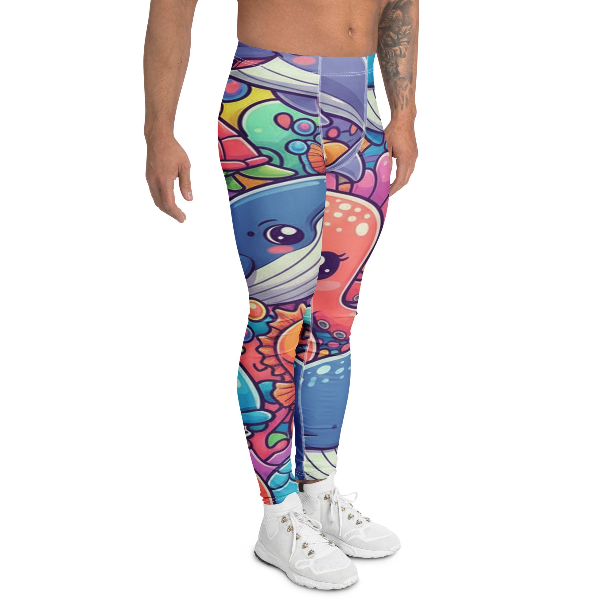 Vibrant Ocean Creatures Meggings | GearBunch