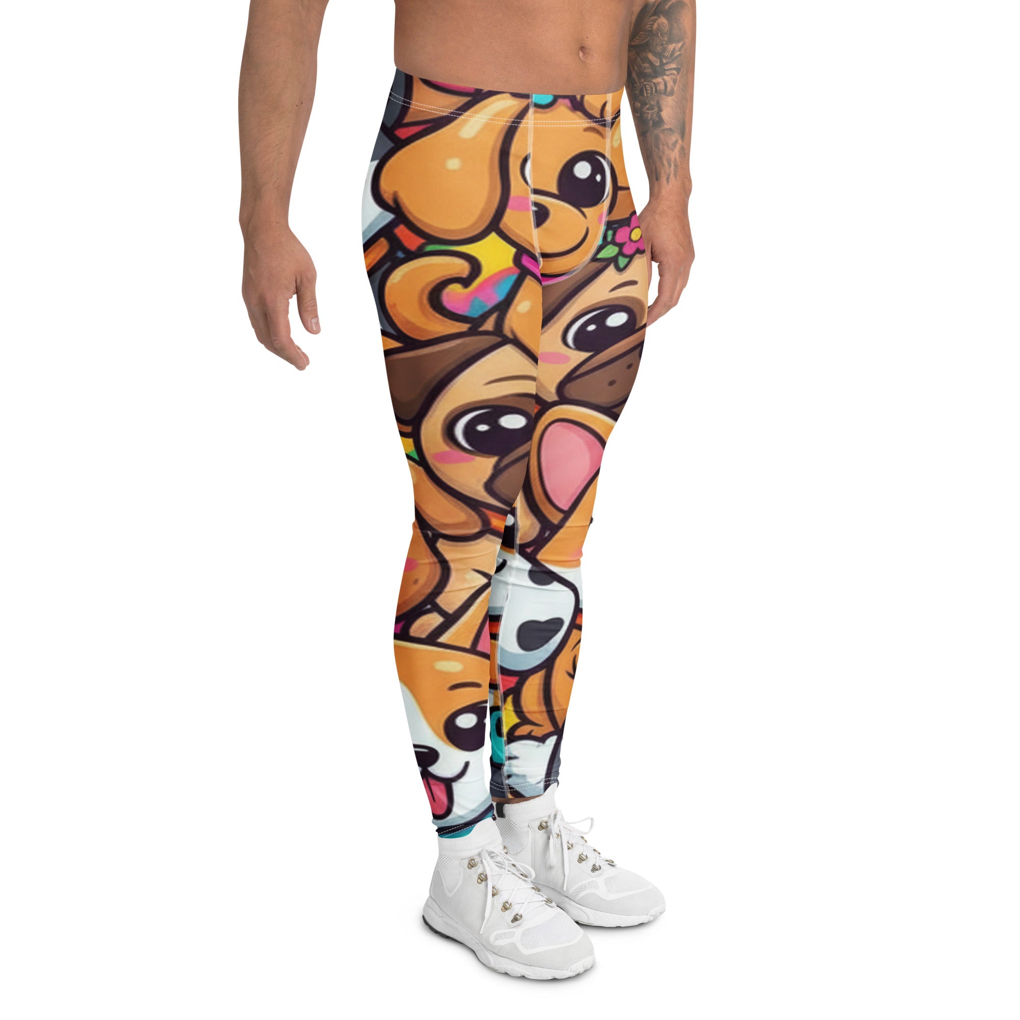 Vibrant Puppy Pile Meggings | GearBunch