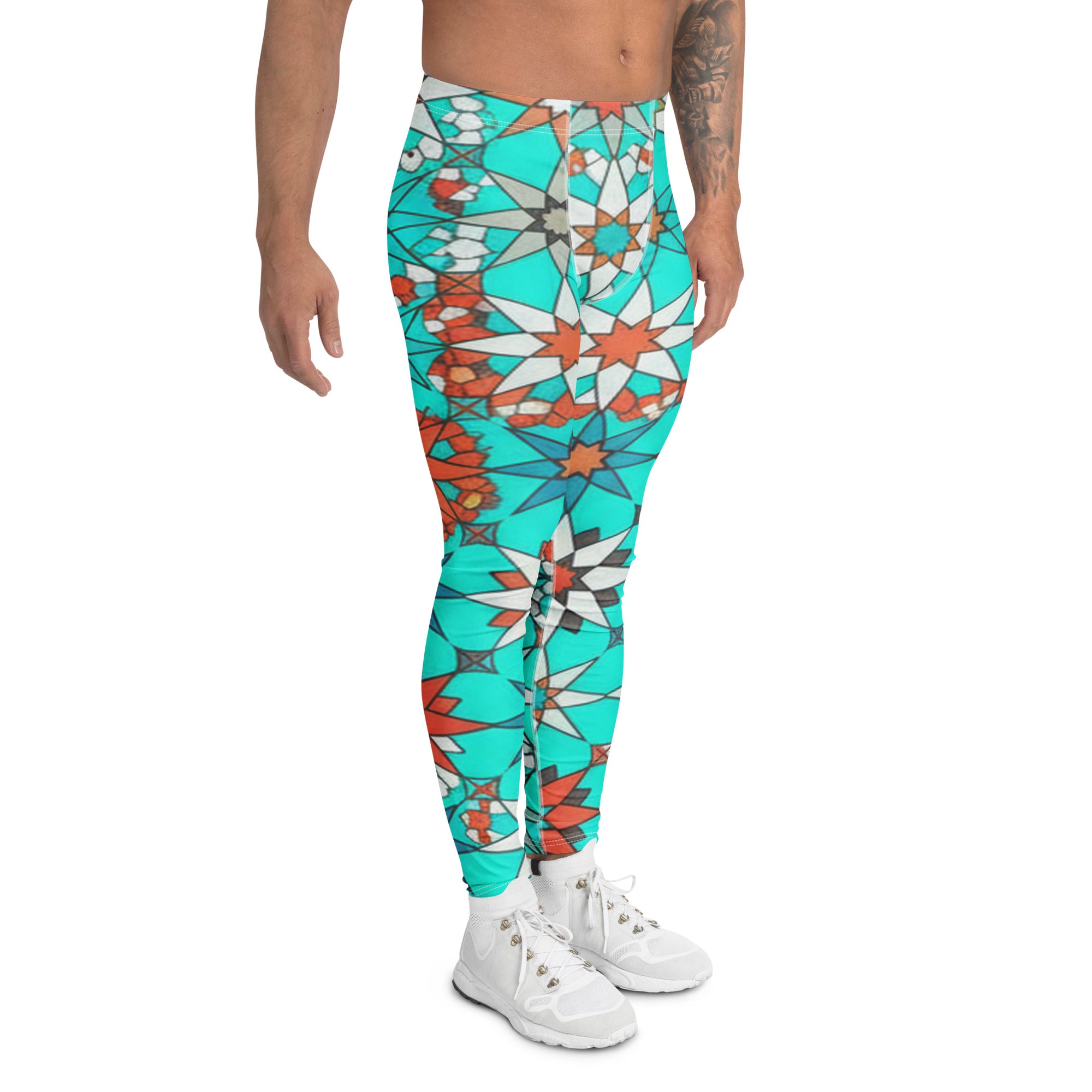 Zellige Turquoise Coral Meggings | GearBunch