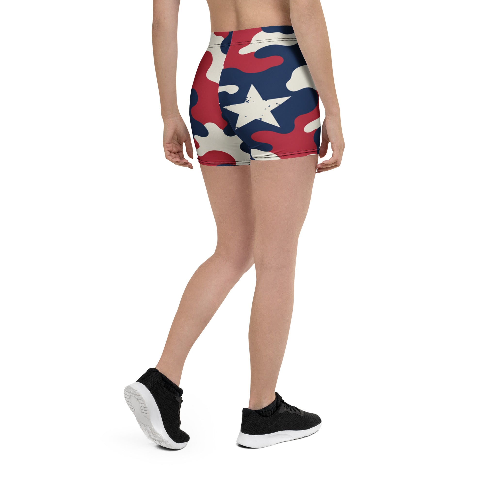 Red White Blue Camo Stars Shorts | GearBunch