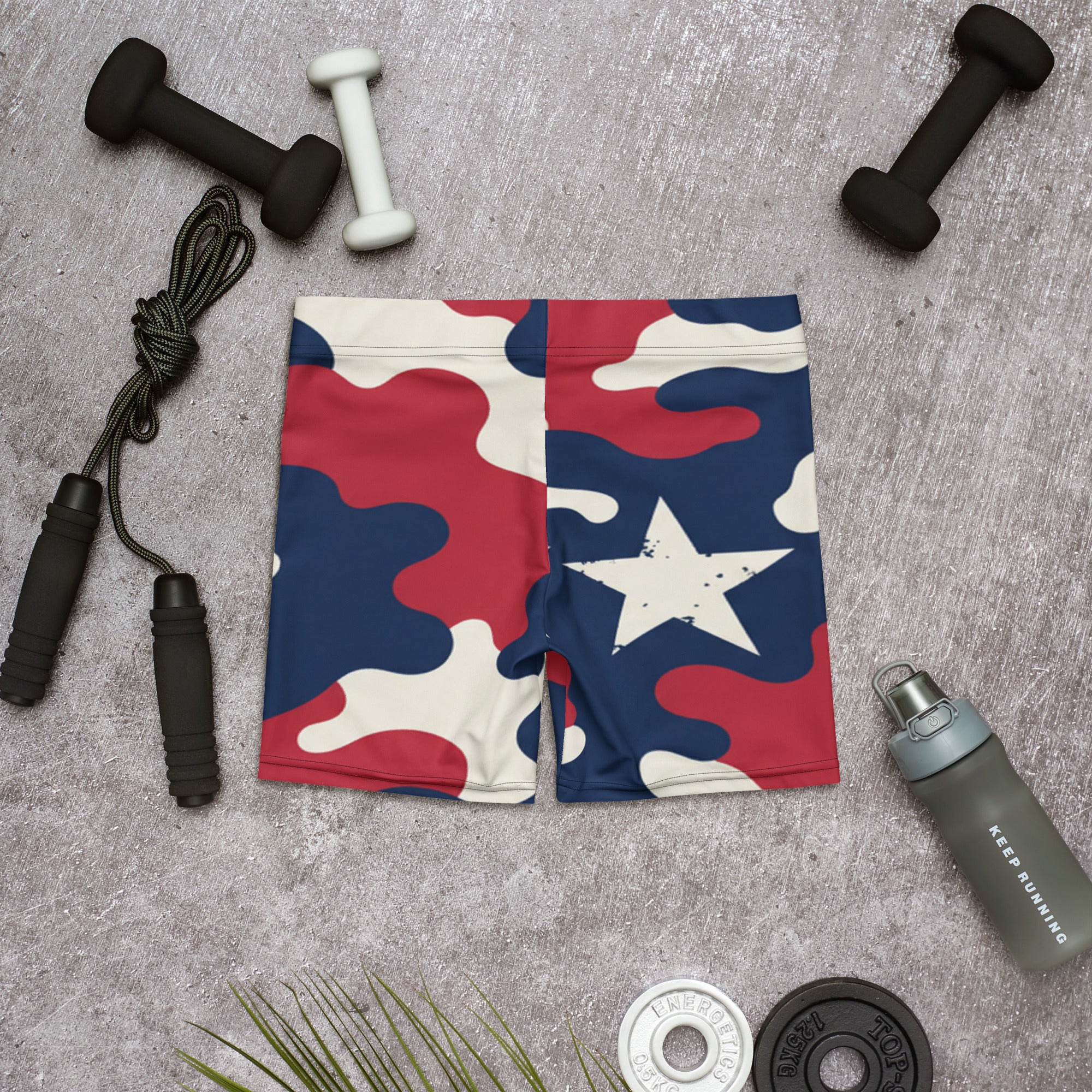 Red White Blue Camo Stars Shorts | GearBunch