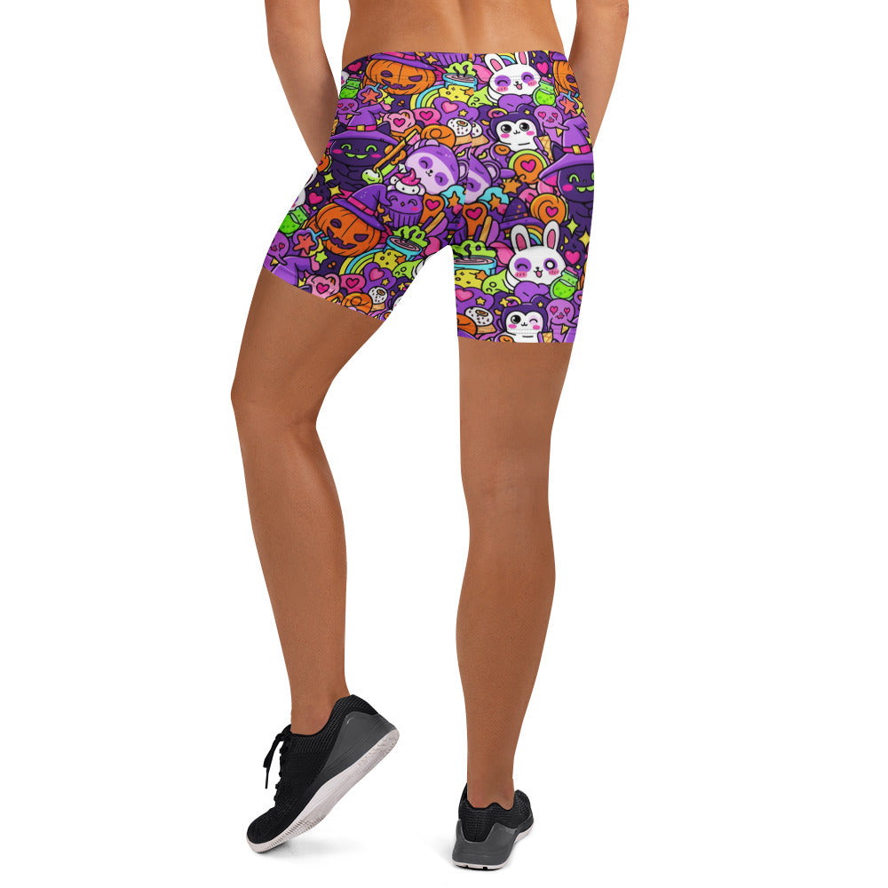 Kawaii Witch Familiar Gear Up Shorts | GearBunch