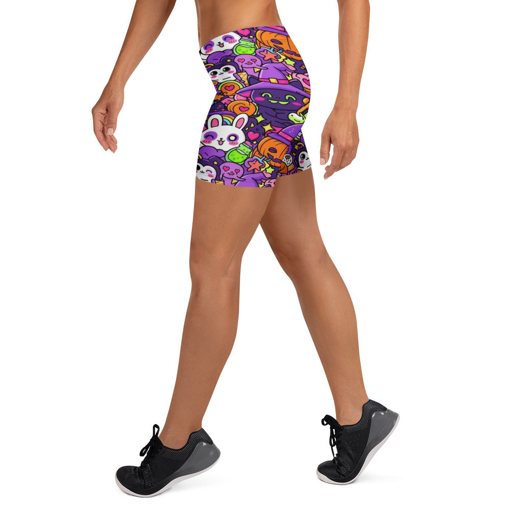 Kawaii Witch Familiar Gear Up Shorts | GearBunch