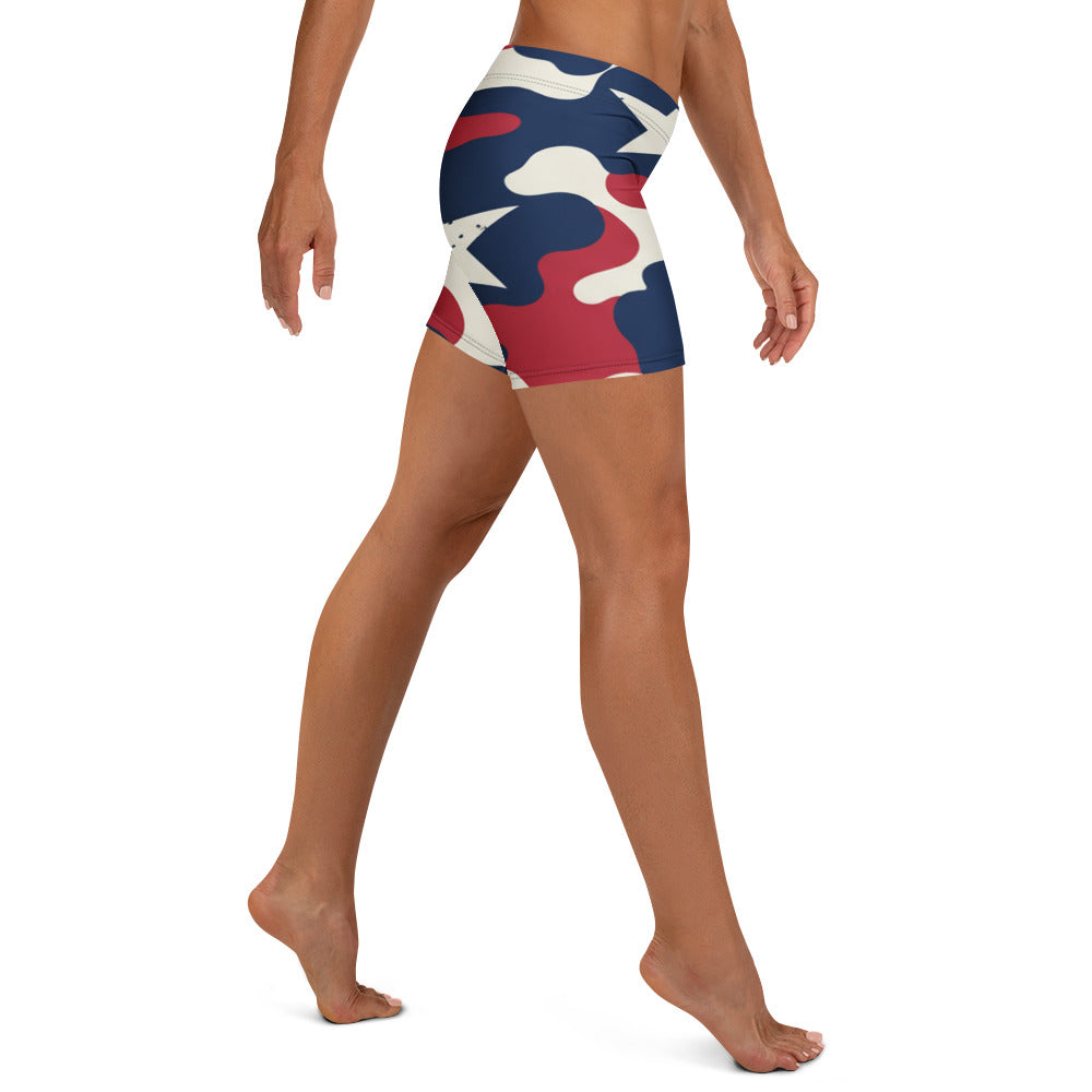 Red White Blue Camo Stars Shorts | GearBunch