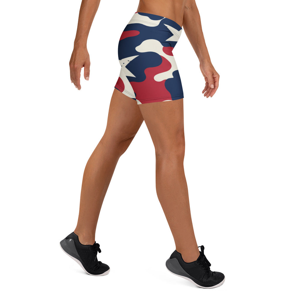 Red White Blue Camo Stars Shorts | GearBunch