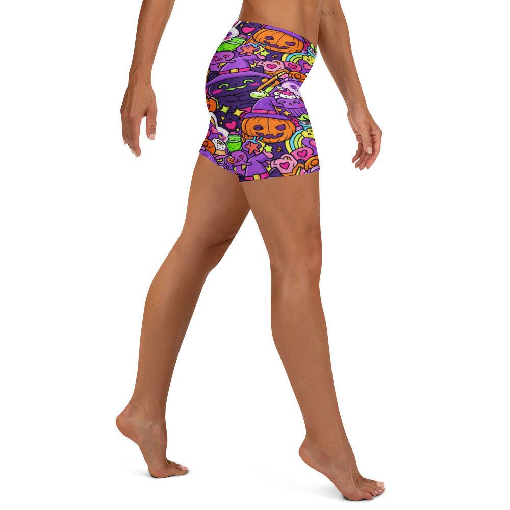 Kawaii Witch Familiar Gear Up Shorts | GearBunch