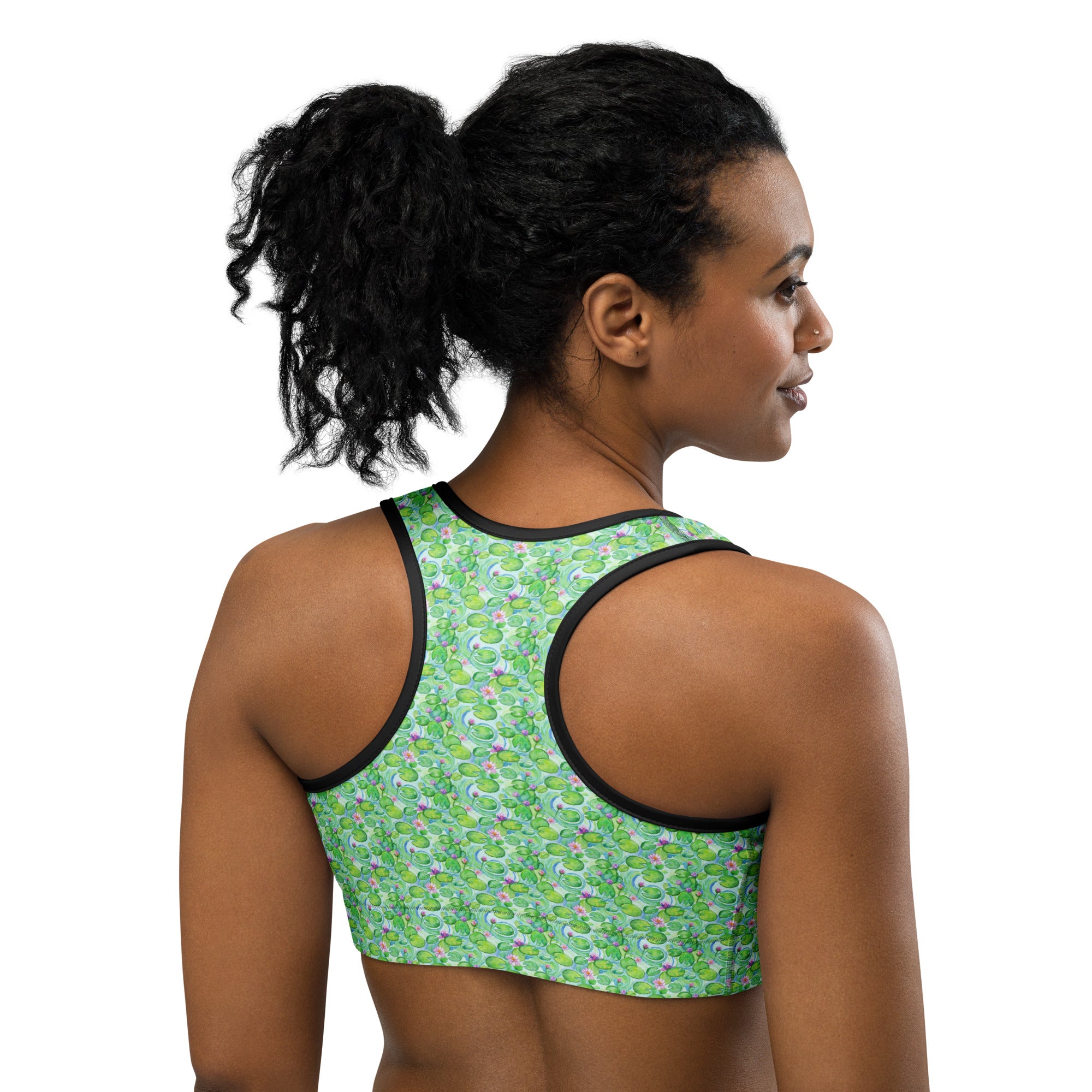 Claude Monet Water Lilies Sports Bra | GearBunch