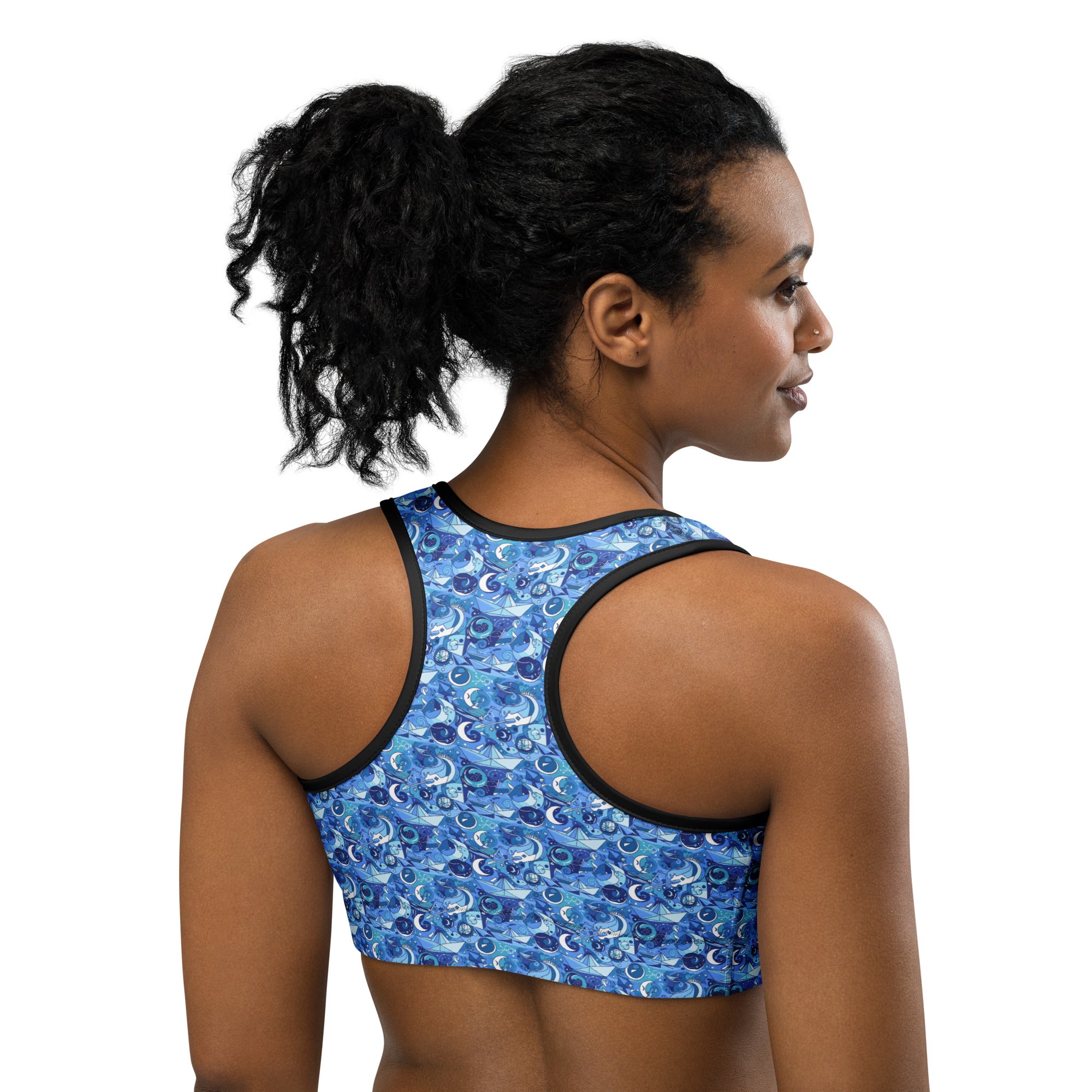 Illusionary Boat Ride Sports Bra | GearBunch