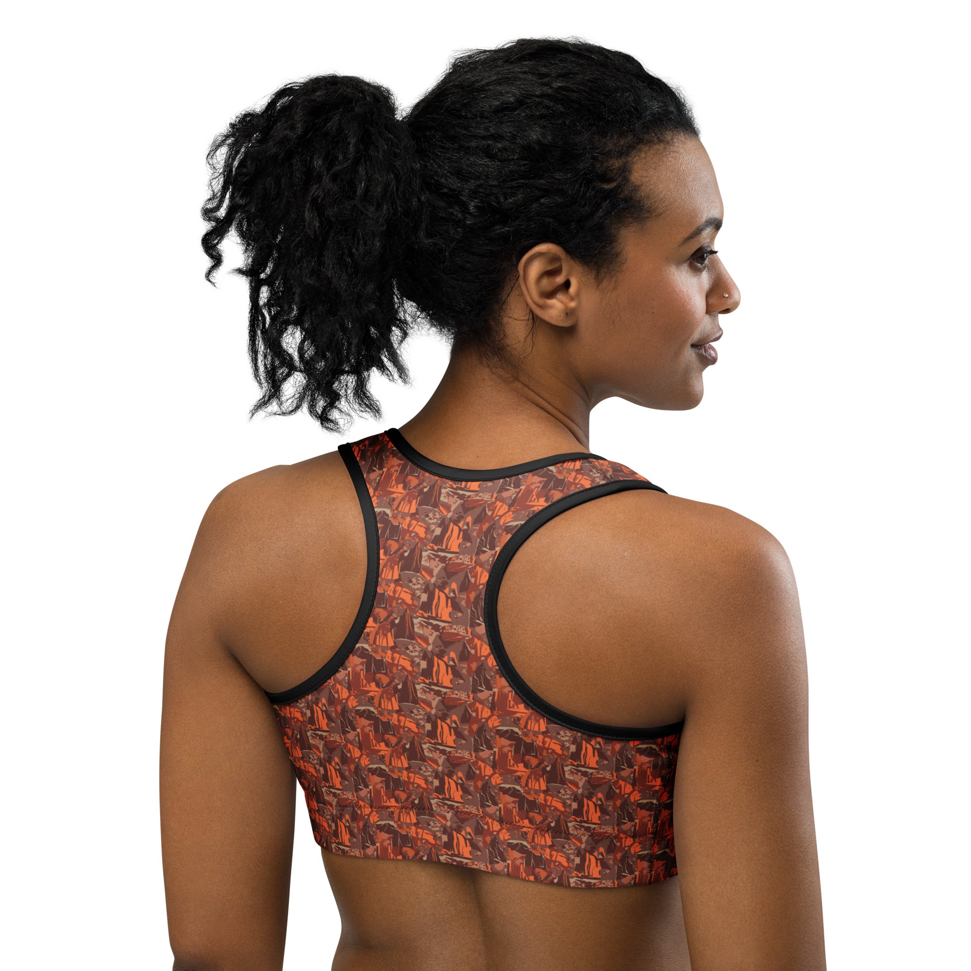 Broken Desert Landscape Sports Bra | GearBunch
