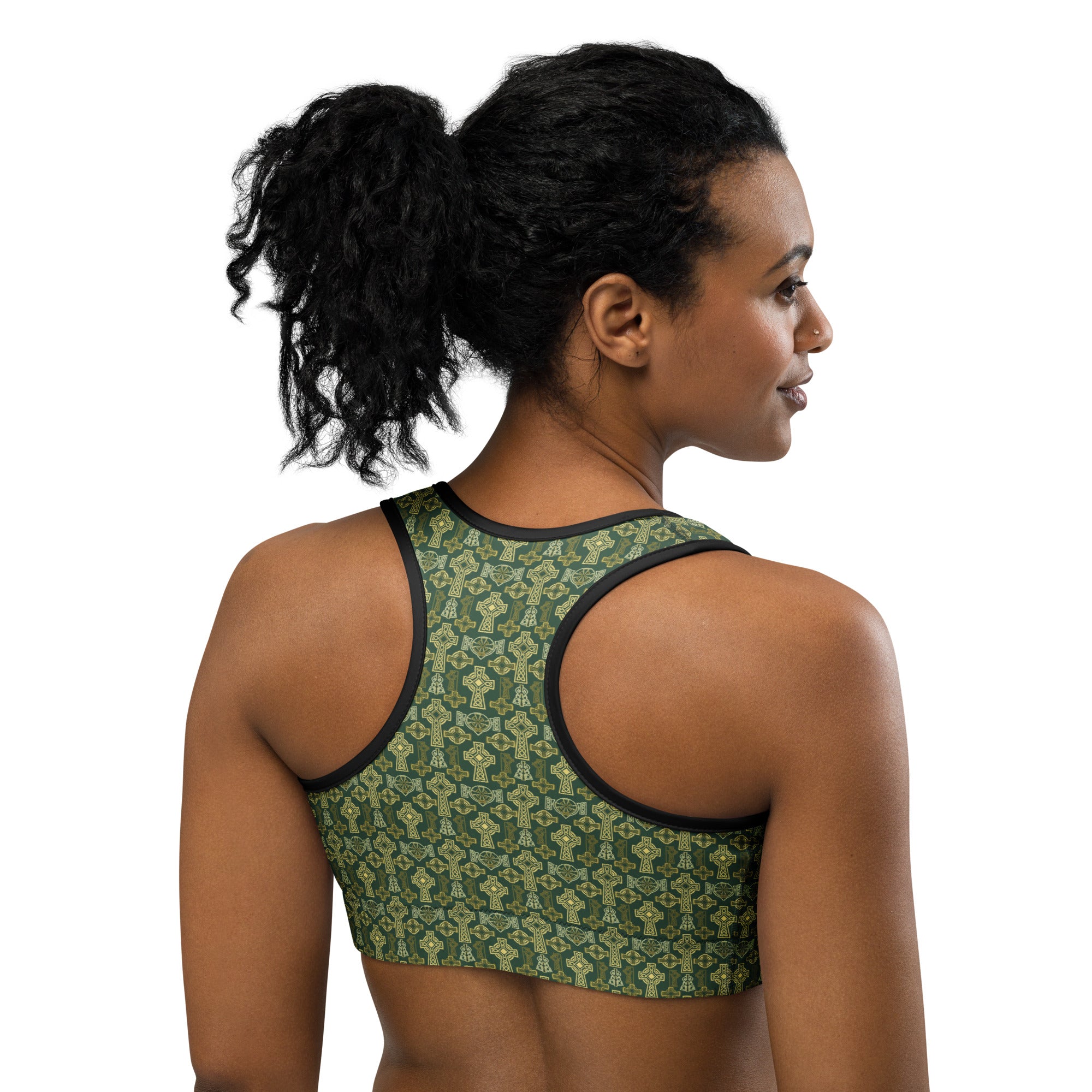 Celtic Cross Knotwork Sports Bra | GearBunch