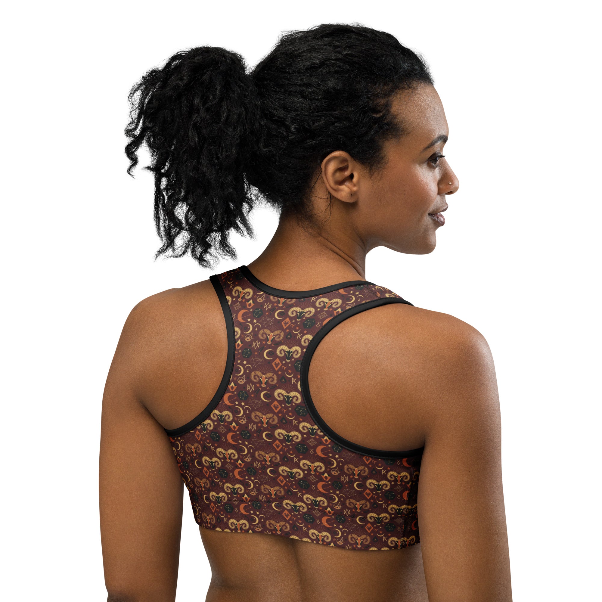 Aries Ram Mystical Sports Bra | GearBunch