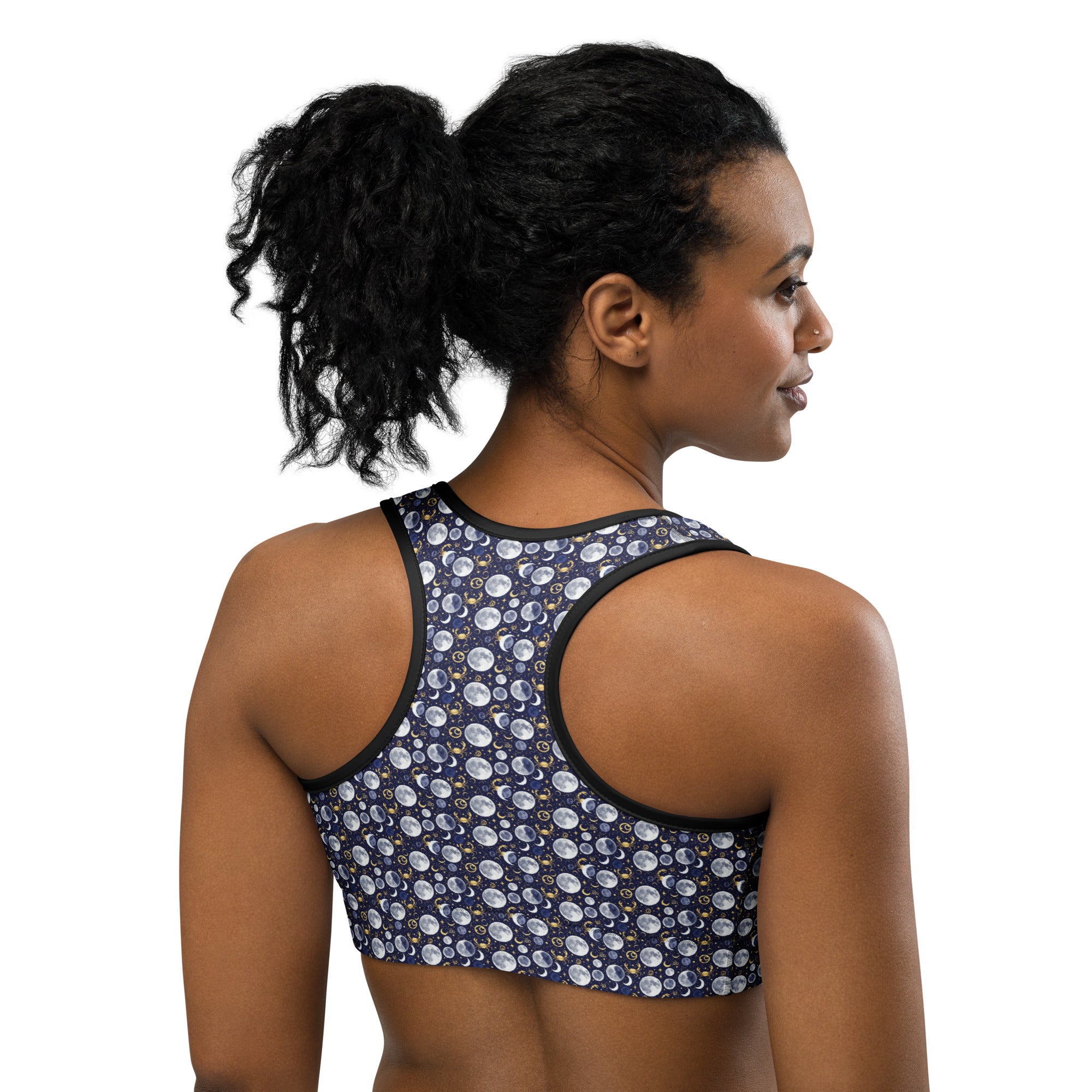 Cancer Moon Phases Sports Bra | GearBunch