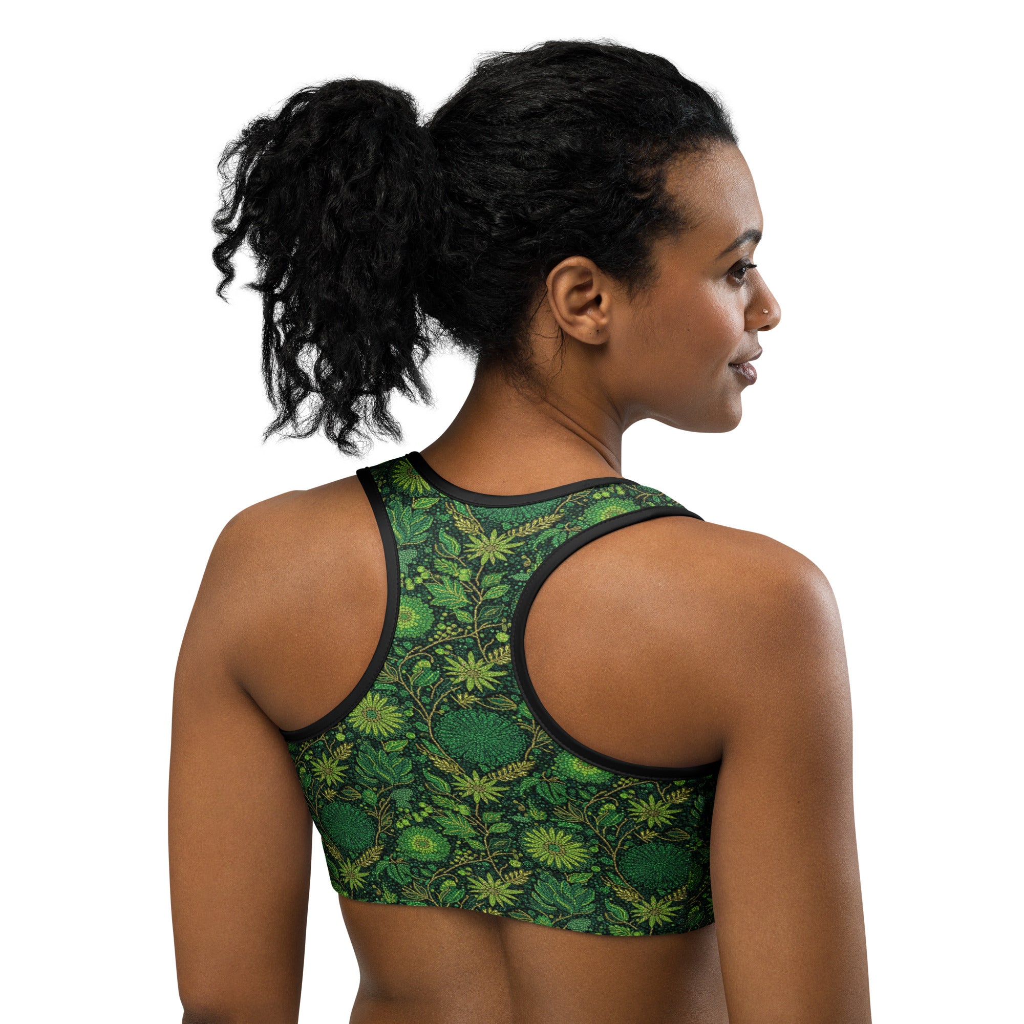Emerald Jungle Sports Bra | GearBunch