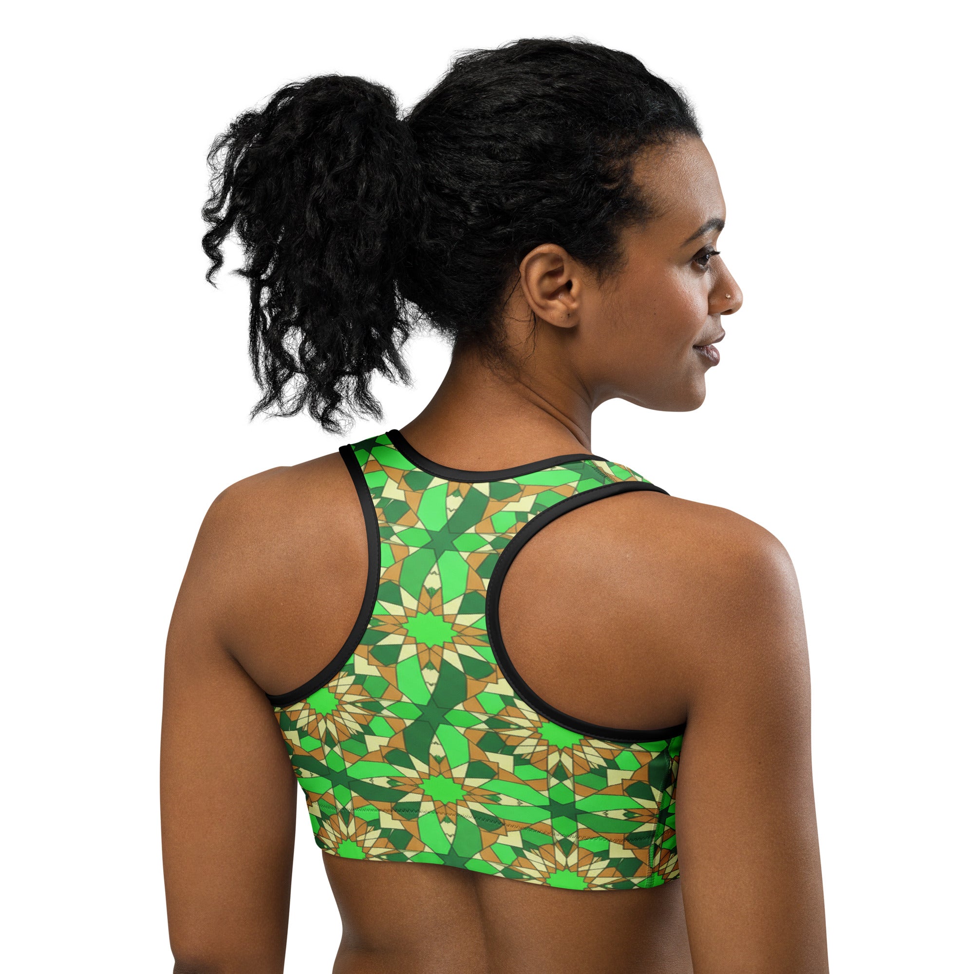 Zellige Jade Copper Sports Bra | GearBunch