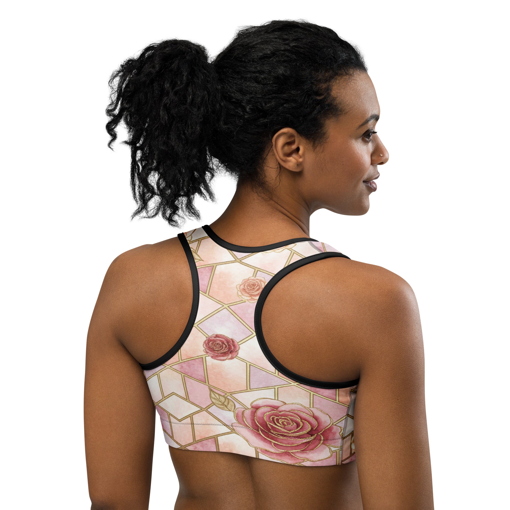 Rose Quartz Sports Bra | GearBunch
