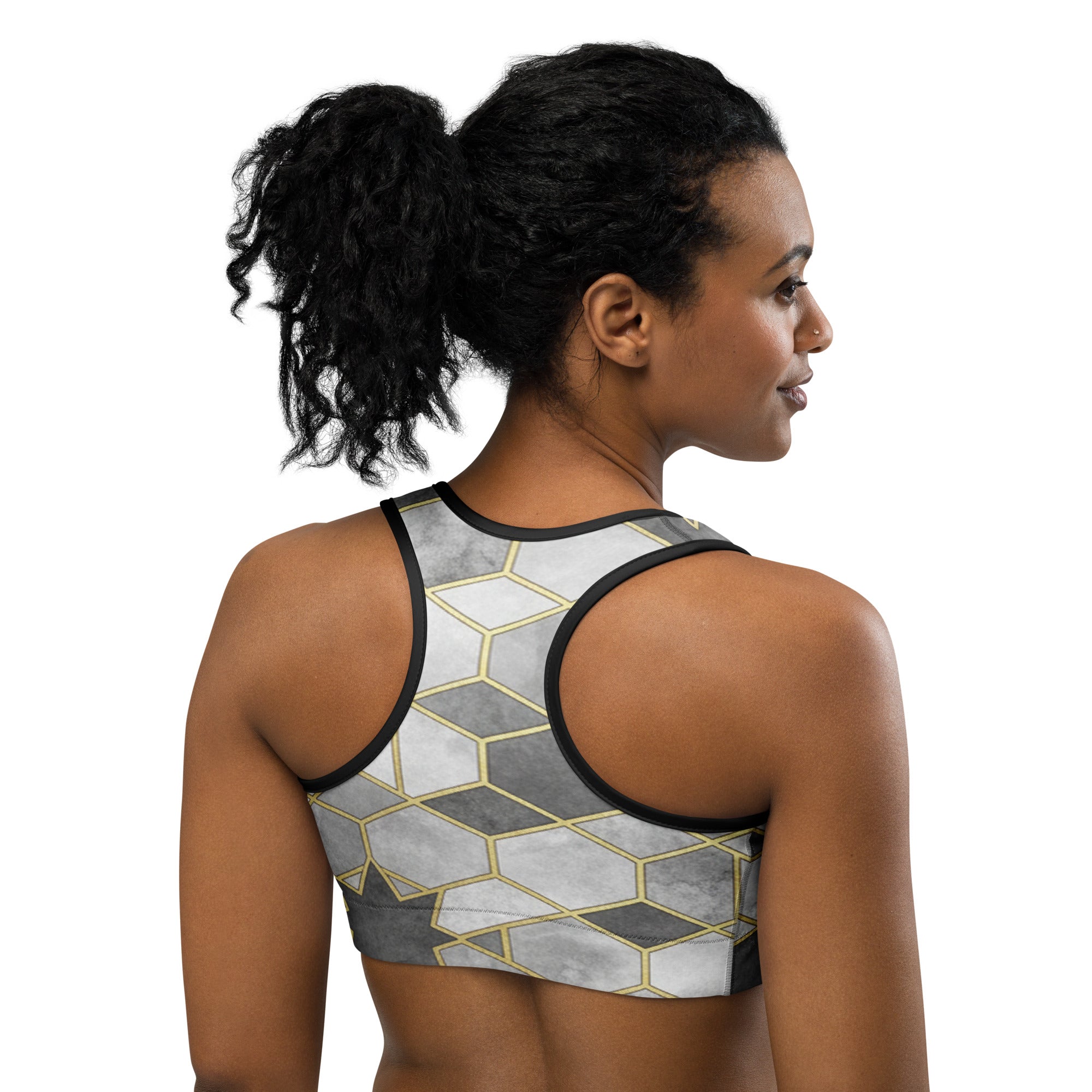 Monochrome Luxe Sports Bra | GearBunch